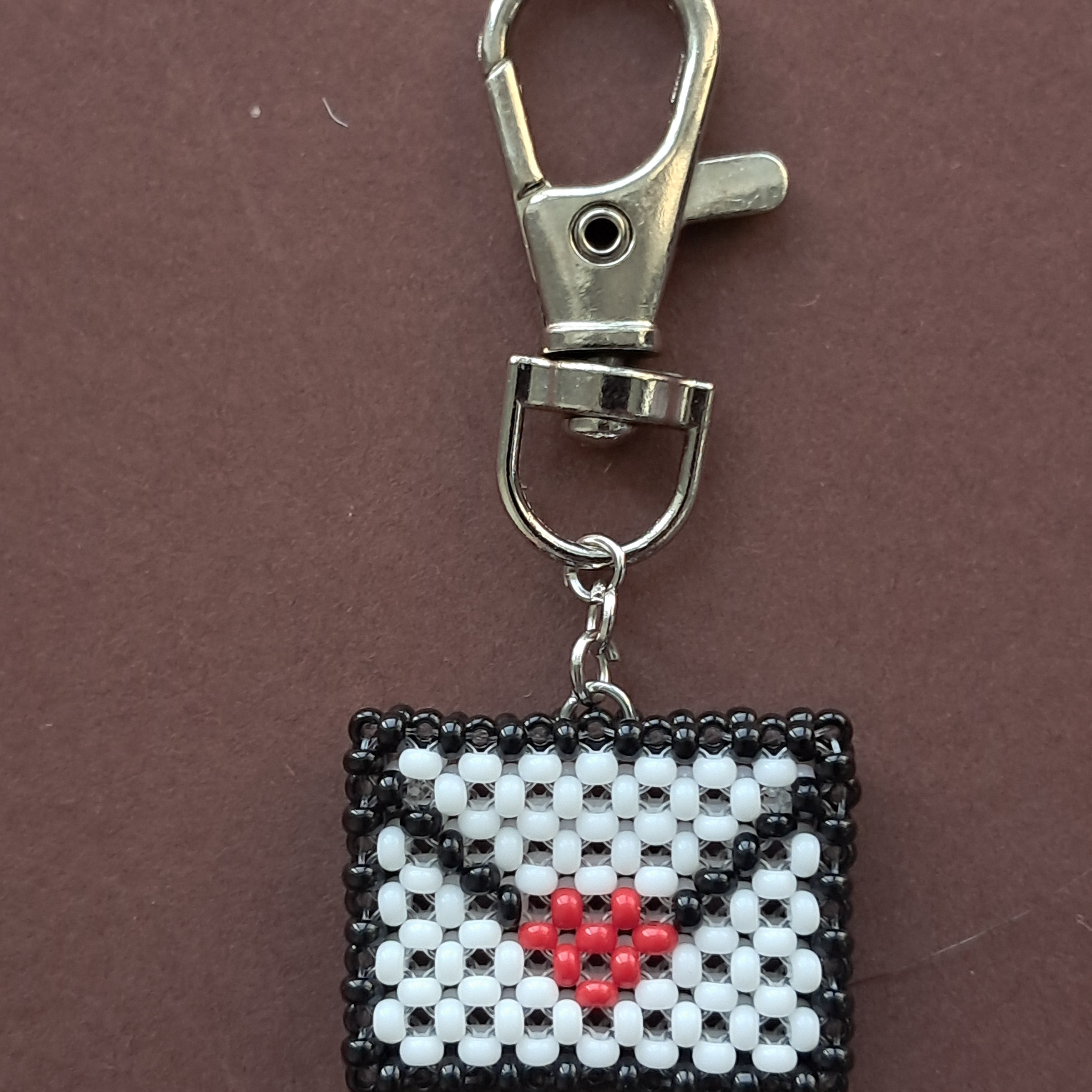 "Love Letter" Double-Sided Beaded Keychain