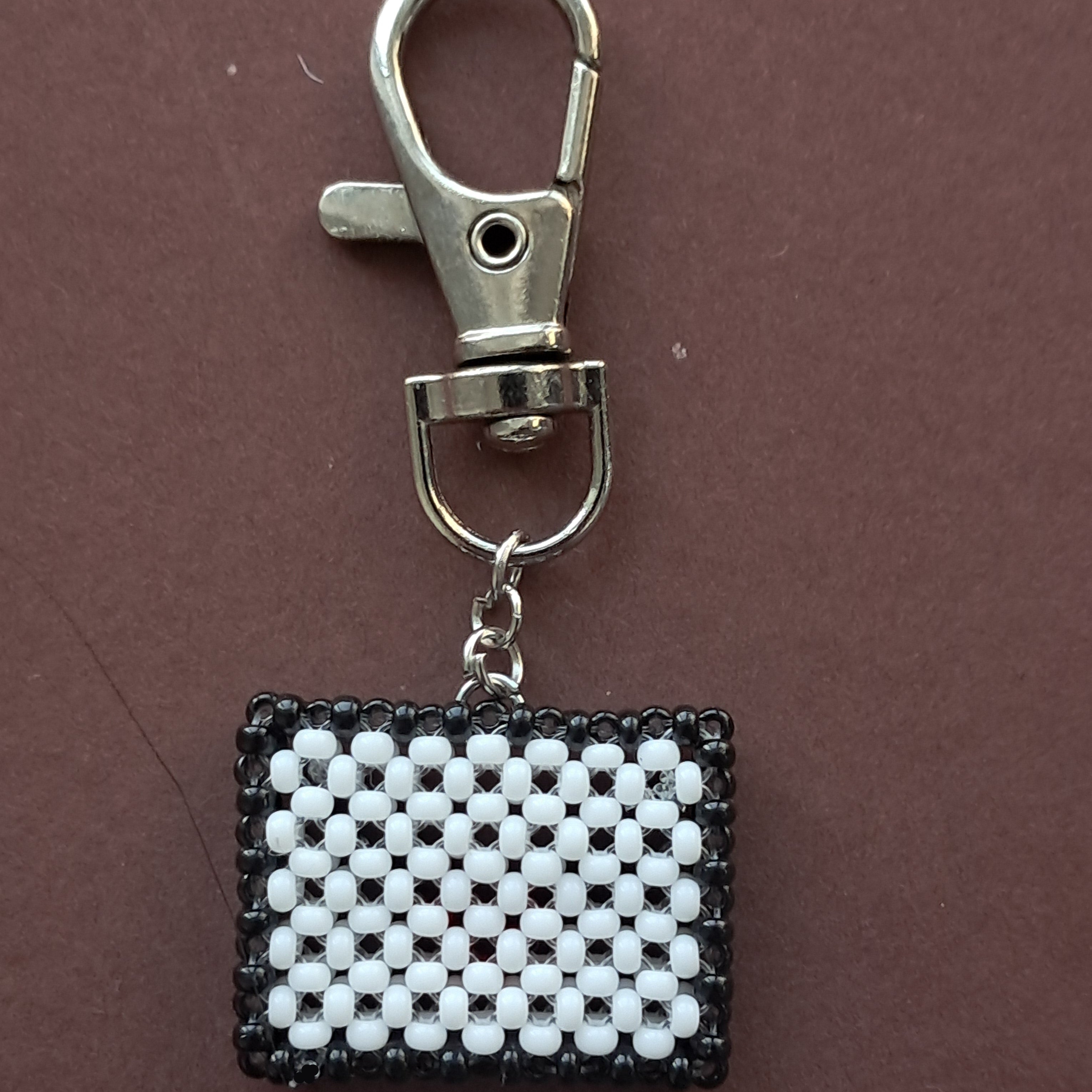"Love Letter" Double-Sided Beaded Keychain