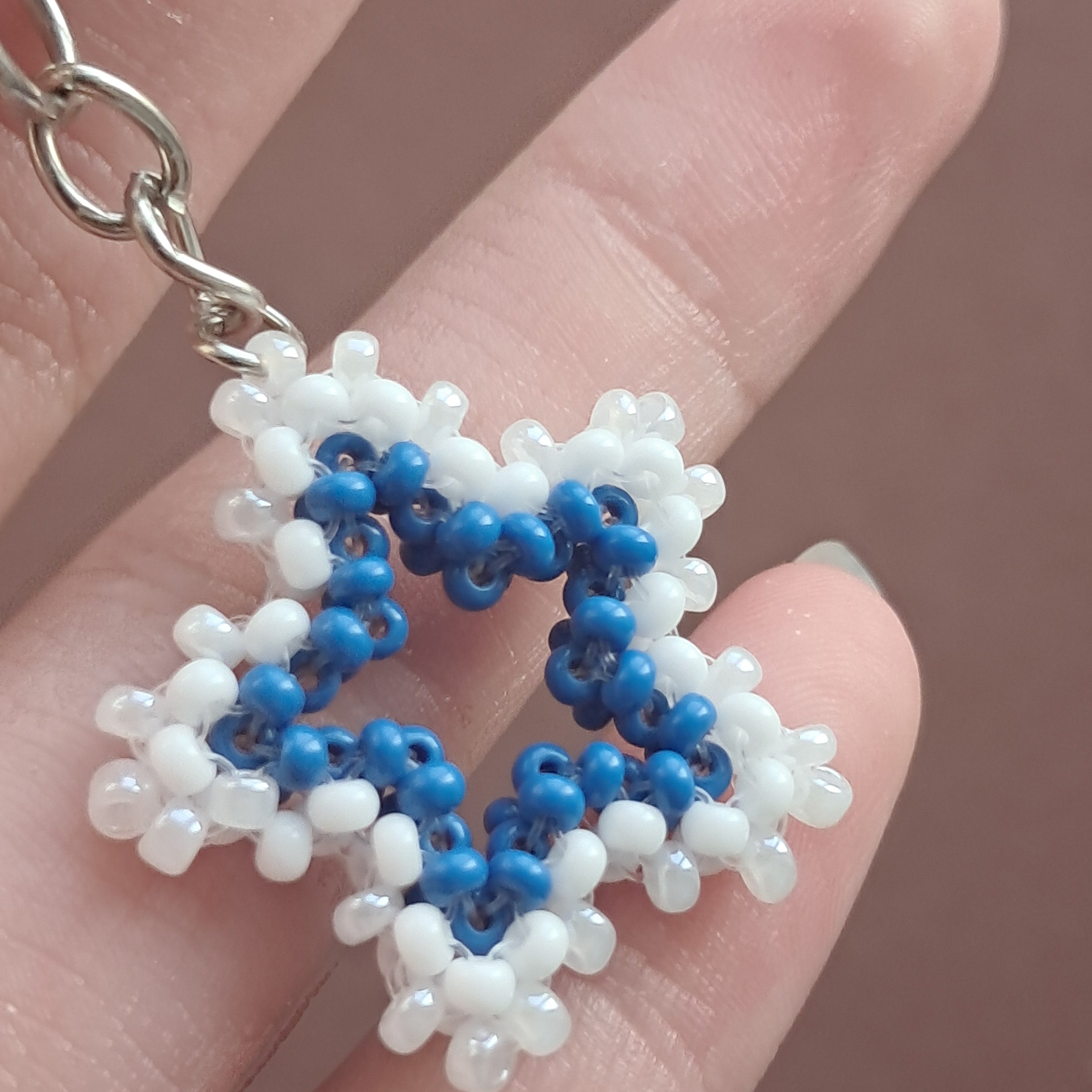 "Celestial Star" 3D Beaded Star Keychain & Bag Charm