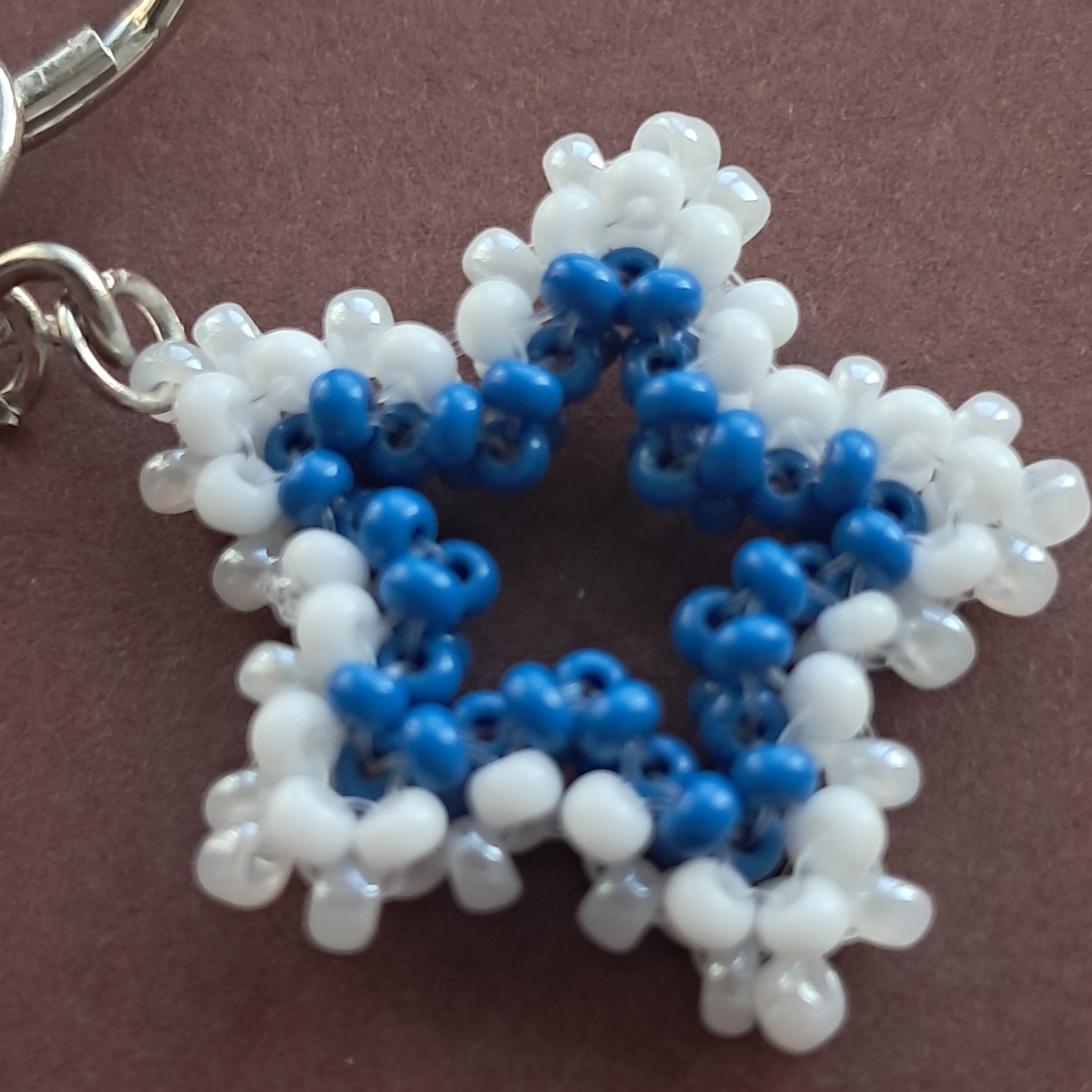 "Celestial Star" 3D Beaded Star Keychain & Bag Charm