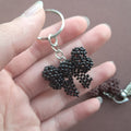 "The Interlocking Hearts" Beaded Bow Keychain & Bag Charm