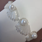 "Ocean Shell" Handmade Miyuki Bead Wave Bracelet & Ring Collection