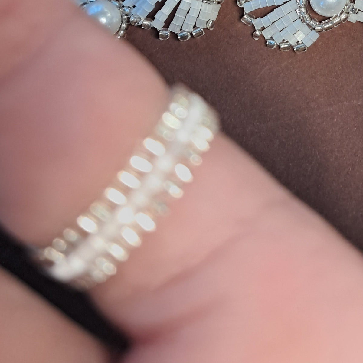 "Ocean Shell" Handmade Miyuki Bead Wave Bracelet & Ring Collection